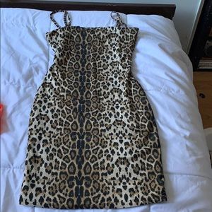 Cheetah Print Mini Dress